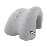 Maxbell Chair Headrest Pillow Breathable Neck Support Cushion for Travel Office Home light gray