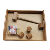 Maxbell Maxbell Wood Tray Montessori Daily Life Training Beating Nails for Kids Educational