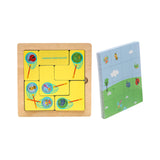 Maxbell Wooden Blocks Puzzle Brain Teasers Toy for 3 4 5 6 Years Old Girls Boys Kids