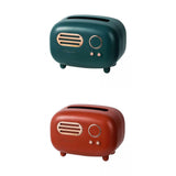 Maxbell 2x Radio Tissue Box Cover Napkin Storage Box for TV Cabinet Car Furnishings