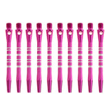 Maxbell Maxbell 10 Pcs 52mm Thread Alloy Re-Grooved Dart Stems Shafts Purple