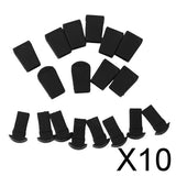 Maxbell 10x10pcs Zipper Pulls Cord Rope Paracord Ends Lock Split Buckles