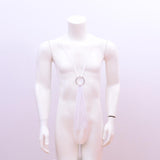 Maxbell Maxbell Sexy Men Y Shape Mesh Harness Underwear Bodysuit Clubwear Costume White