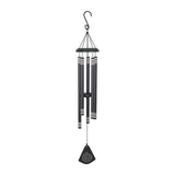 Maxbell 37 inch Memorial Wind Chime Simple Hanging Decor for Backyard Garden Outside Brown
