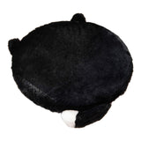 Maxbell Cat Shaped Seat Cushion Zipper Office Chair Cushion for Home Living Room Car Black