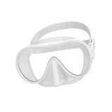 Maxbell Snorkel Diving Mask Waterproof with Nose Cover for Outdoor Water Sports Pool White