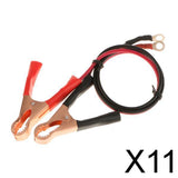 Maxbell 11x1 Pair Car 50AMP Battery Alligator Clips Clamp Cable for High-Power Inverter