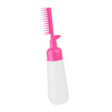 Maxbell Comb Applicator Bottle Hair Coloring Dyeing Dispensing Bottle for Salon rose red