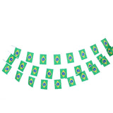 Maxbell 30Pcs 10m Brazilian Flag String Bunting Banner Garland Outdoor Garden Decor - Aladdin Shoppers