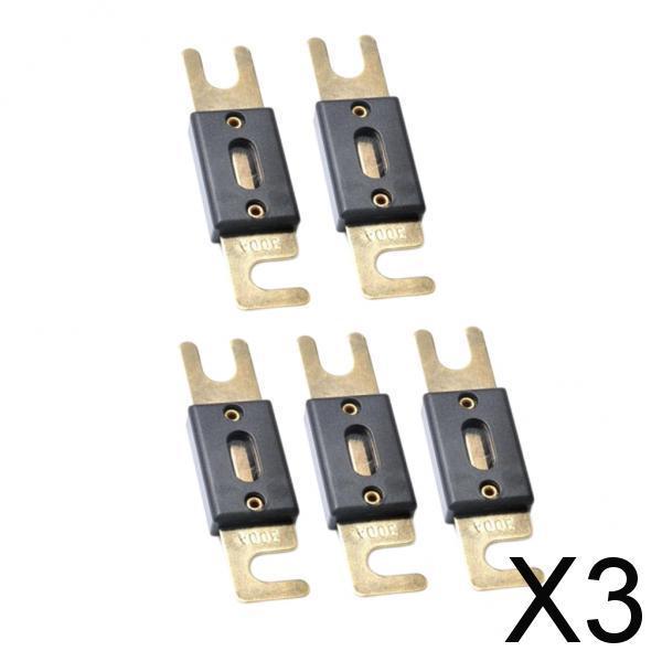 Maxbell 3x5 Pieces ANL 300 Amp 300A Car Audio Fuse Kit Circuit Breaker
