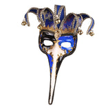 Maxbell Mardi Gras Mask Lady Wall Art Stage Show Birthday Headgear Club Cosplay Mask Blue