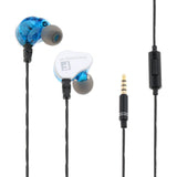 Sports Earphone with Microphone 3.5mm In-Ear Stereo Earbuds Headset For MP3 Blue - Aladdin Shoppers