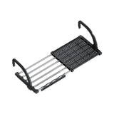Maxbell Balcony Railing Clothes Drying Rack Adjustable for Window Bathroom