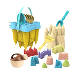 14 Pieces Sand Castle Mould for Kids Buckets for Beach Travel Outdoor