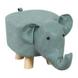 Maxbell Small Elephant Stool Doorstep Shoe Changing Stool for Hallway Patio Bathroom Blue