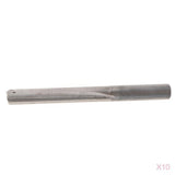 Maxbell 10x60mm Shank Double Flutes CNC Router Bits Straight Engraving Cutters 42mm