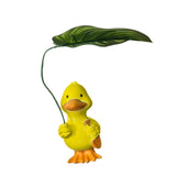 Maxbell Duck Statue Wedding Gift Decorative Tabletop Ornament for Patio Table Office yellow