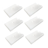 Maxbell 6Pcs Ice Cooling Blocks Travel Cool Box Freezer Packs for Family Home Fishing 14.5cmx9.5cmx2cm