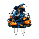 Maxbell Acrylic 2D Flat Girl Garden Stake Garden Sign for Porch Party Supplies Fence Lantern