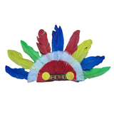 Maxbell Kids Faux Feather Indian Headband Lightweight Multipurpose Handmade Colorful