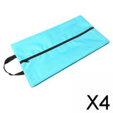 Maxbell 4xMultifunction Travel Shoes Bags Toiletry Carrier Case Waterproof for Gym light blue