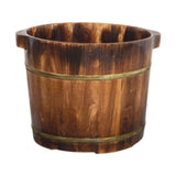 Maxbell Wood Foot Bath Tub Deep Foot Washing Bucket for Bathroom Household Women Men Color B 30cm