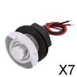 Maxbell 7xBoat LED Livewell Courtesy Stair LED Light Lamp Waterproof White