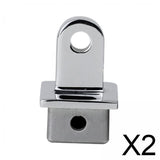 Maxbell 2xSquare Tubing Top Eye End Cap Boat Sliding Cap for Outdoor Awning Kayak 2.74cm