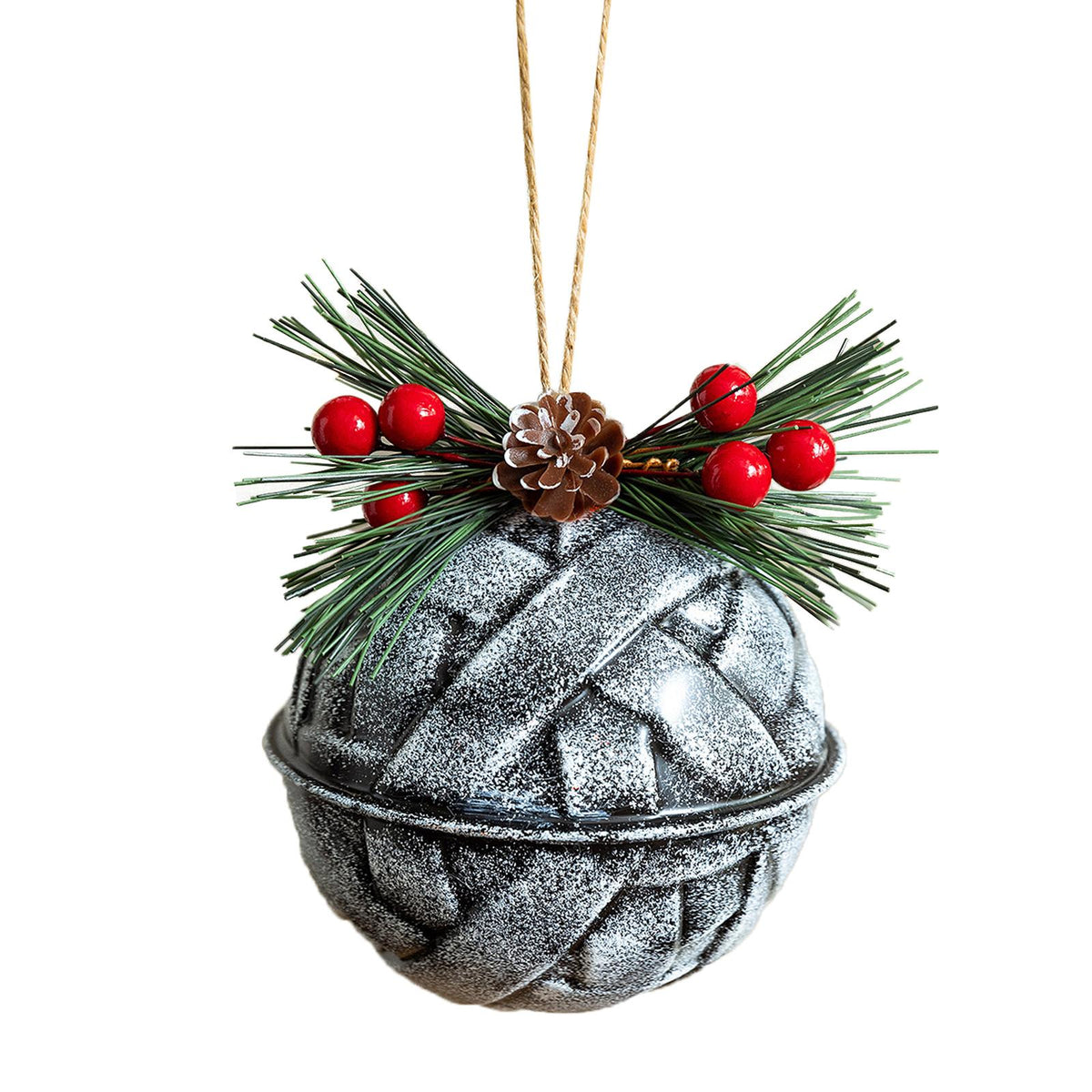 Maxbell Bell Christmas Ornament Creative Xmas Decor for Hotel Celebration Restaurant White