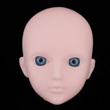 Maxbell Maxbell Beautiful Female Blue Eyes No Makeup Head for 1/6 BJD OB Doll DIY Making Body Parts