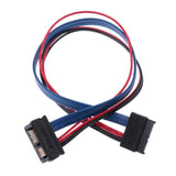 Maxbell 1Pcs SATA Cables Serial ATA 7+6Pin Male to 7+6Pin Female Extension 30cm
