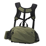 Maxbell Harness Chest Pack for Woman and Man Multi Pocket Portable Sport Storage Bag Green