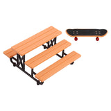 Finger Skateboard Stepped Ramp Set Portable for Kids Adults Ages 5+ Children Style D