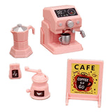 Maxbell Miniature Coffee Maker Mini Appliances Scene Model for Girls Boys Coffee Pot