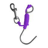 Maxbell Maxbell Scuba Diving Reef Drift Hook with 47" Line & Stainless Steel Clip Purple