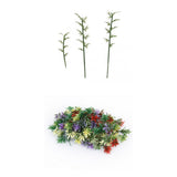 Maxbell 100 Model Bamboo Tree 4 Scale & 100 Mixed Flowering Plants Train Railway Scenery