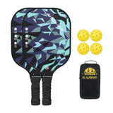 Maxbell Pickleball Paddle Premium 14mm Thickness for Player Sport Supplies Men Women 2 Paddle 4 Balls Bag