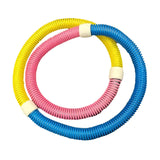 Maxbell Weighted Fitness Hoop Foldable Exercise Hoop for Kids  Pink blue yellow