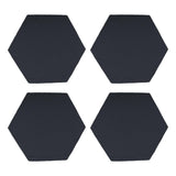 Maxbell 4x Garden Stepping Stones Fake Decorative Garden Mat for Outdoor Landscaping Hexagon Shape