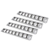 Maxbell 4Pcs Stainless Steel Marine Boat Louver Air Vent 8 Slots Ventilation 427mm