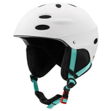 Maxbell Ski Helmet Portable Sports Helmet for Skateboarding Mountain Road Skateboard White