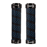 Maxbell Maxbell 2 Pieces Bicycle Grip Double Lock Wear-Resistant for Scooter  blue