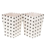 Maxbell 12 Pieces Dot Popcorn Boxes Snack Buckets Childrebn Birthday Party Bags