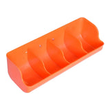 Piglet Fodder Trough Poultry Farming Feeder Animal Husbandry Accessories 4 Slot Orange - Aladdin Shoppers