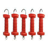 5x Electric Fence Gate Handles Repair Parts for Pasture Agricultural Fencing Red