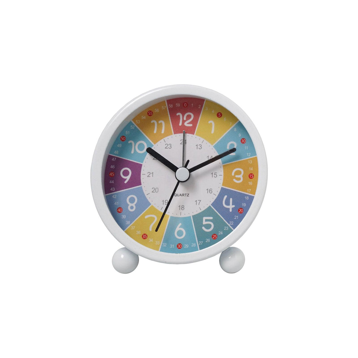 Maxbell Maxbell Table Clock with Night Light Non Ticking Silent for NightStand Study Home Style D