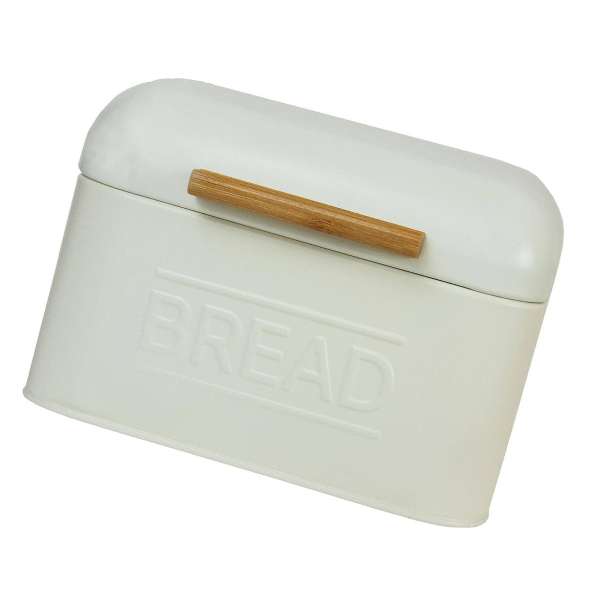 Maxbell Bread Storage Box Retro Countertop Pastry Kitchen Storage for Pantry Kitchen Ivory White