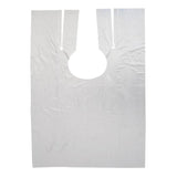 250 Waterproof Disposable Hair Cutting Cape Gown Hairdresser Apron+16 xClips