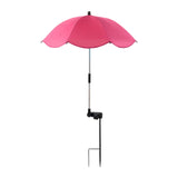 Maxbell Plant Umbrella for Outdoor Plants Shade Cover for Patio Flowers Potted Plant pink