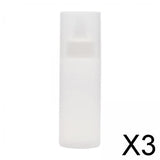Maxbell 3xCamping Squeeze Oil Bottle Condiment Bottles for Home Frying Syrup white L